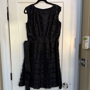 Chetta B Classic Black Sleeveless Fit-and-Flare Dress -